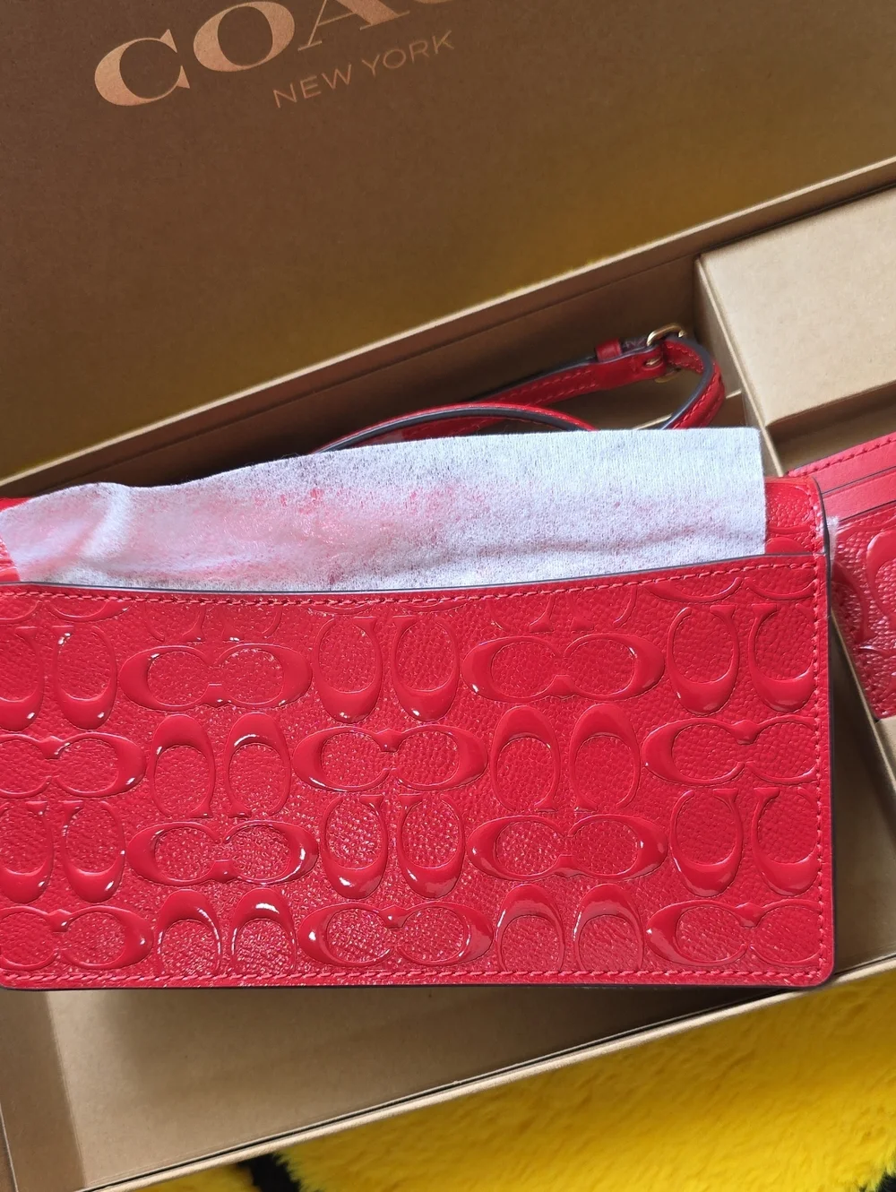Coach  Anna Foldover Crossbody with Matching Card Case